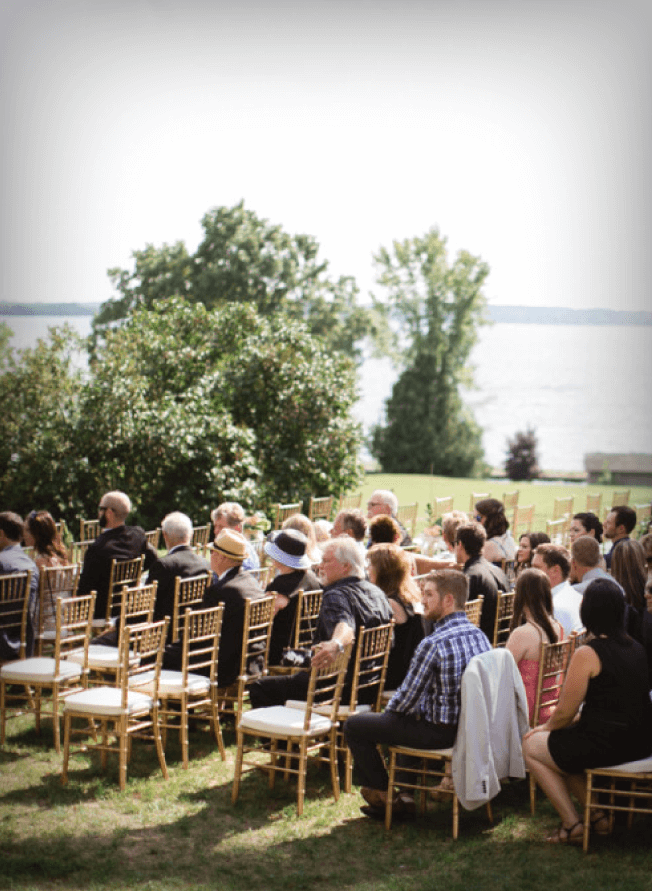 Outdoor wedding at The Eganridge Resort
